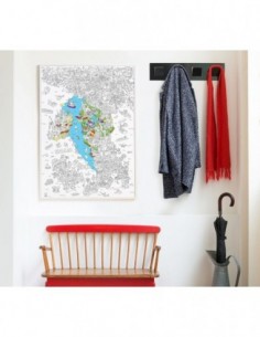 Poster à colorier Italie 2