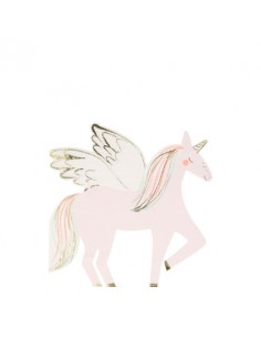 Serviettes en papier licornes