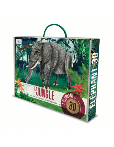 Maquette - L'éléphant 3D. La jungle....