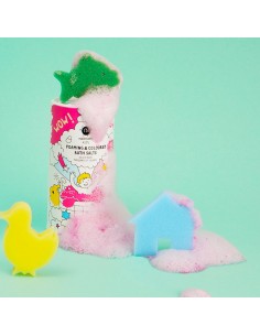 Sels de bain moussants roses 2