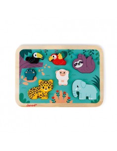 JANOD Puzzle Chunky en bois...