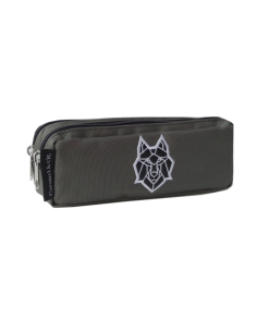Trousse double Loup Gris