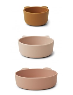 Set de 3 bols Eddie rose 2