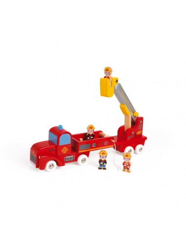 Story - Camion de Pompiers Géant (bois)