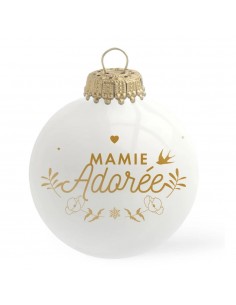 Boule de Noël Mamie adorée