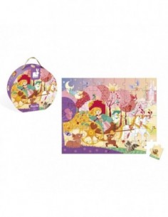 Valisette ronde - puzzle princesse