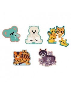 5 puzzles évolutifs animaux 2