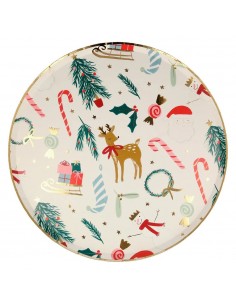 Set de 8 grandes assiettes...