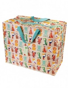 Sac de rangement motif animaux colorés