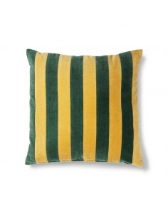 Coussin rayé velours...