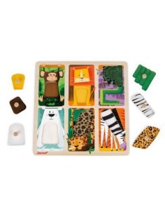 Puzzle tactile animaux du zoo 2