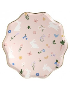 Set de 8 grandes assiettes...