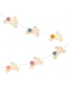 Guirlande de Lapins en bois... 2