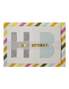 Carte bannière HAPPY BIRTHDAY 2