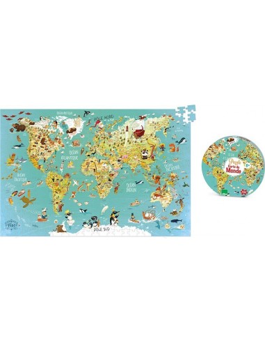 Puzzle Carte du monde fantastique (500 pcs)
