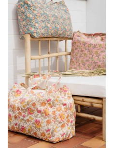 Cabas Beverly Rainbow Flowers