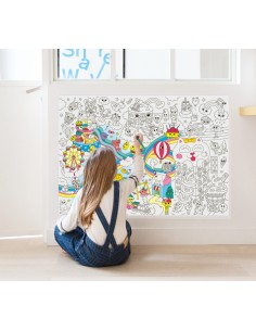 Poster Géant à colorier Kawaii 2