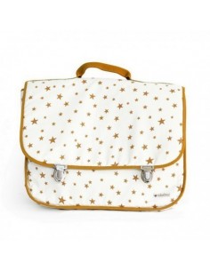 Cartable Archimèdes Large Etoiles Moutarde