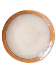 Assiette earth 70s ceramics