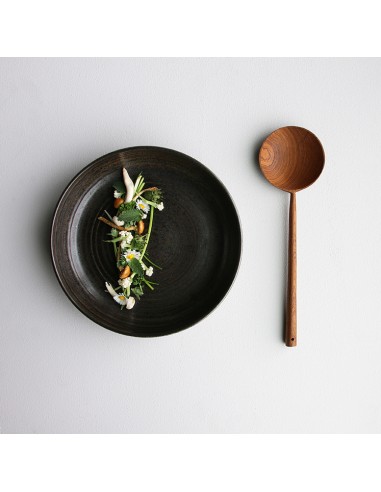 Assiette creuse rustic noire - Home... Assiette creuse rustic noire - Home...