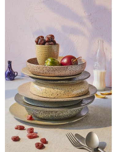 Gradient ceramics: assiette creuse peach Gradient ceramics: assiette creuse peach