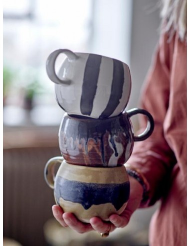 Mug Serina, Noir, Grès Mug Serina, Noir, Grès