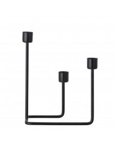 Hafi Bougeoir, noir, Metal