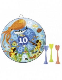 Cible et Fléchettes magnétiques Océan