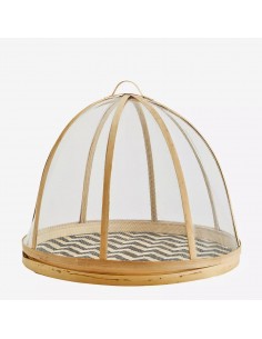Cloche alimentaire en bamboo