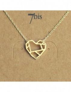 Collier Coeur Géométrique