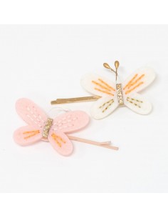 Pinces à cheveux papillon