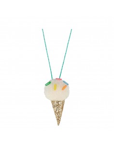 Collier Glace Pompon