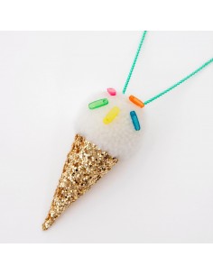 Collier Glace Pompon 2