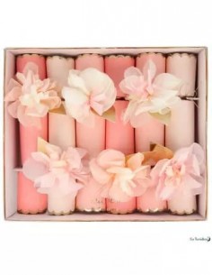 Set de 6 crackers floraux