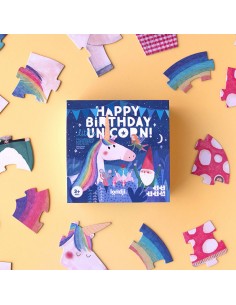 Happy Birthday unicorn puzzle