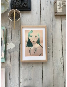 Affiche A4 "Yeux Verts"