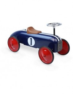 Porteur voiture vintage bleue 2