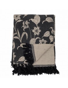 Plaid Mali , Noir, Coton...