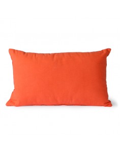 Coussin velours rayé orange... 2