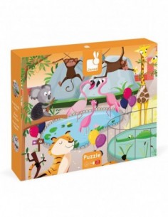 Puzzle Tactile Une journée au zoo"- 20 pièces" 2