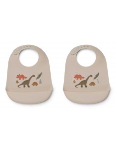 Liewood Bavoir Dino rose x2...