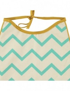 Bavoir Palermo Zig Zag Green 2