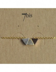 Collier 3 Triangles Tricolores