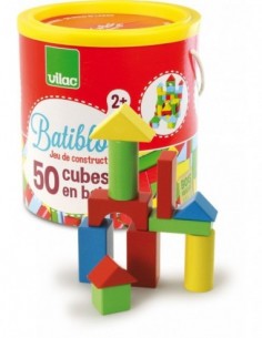 Batibloc 50 cubes en bois 2