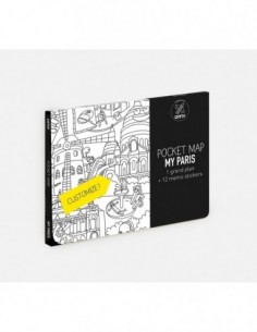 Pocket Map à colorier Paris