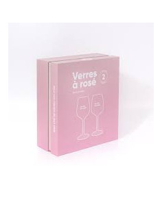 Coffret de 2 verres à vin rosé 2