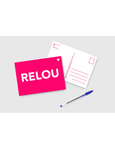 Carte Fluo A5 Relou