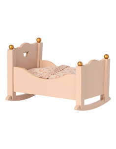 Berceau, souris bébé - Rose
