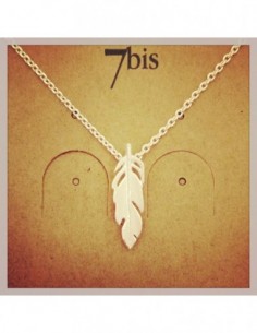 Collier fin plume droite...