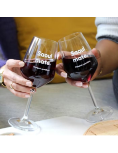 Coffret de deux verres à...